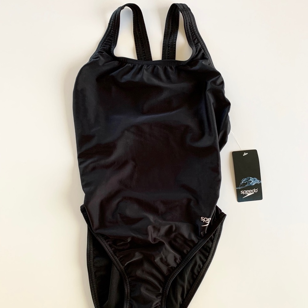 BRAND NEW Speedo Women’s Learn to Swim Pro LT Superpro Swimsuit . Blk . SZ. 34